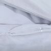 vidaXL Σετ Παπλωματοθήκης Γκρι 140x200 εκ. Ελαφρύ Ύφασμα Μικροϊνών