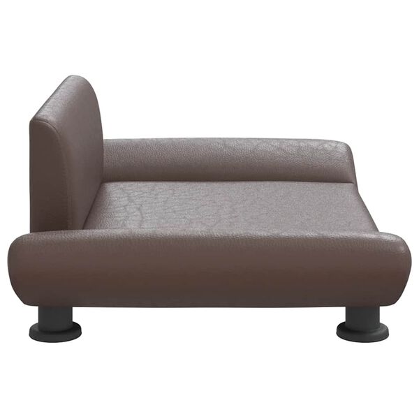 vidaXL Κρεβάτι Σκύλου Καφέ 70x45x28 εκ. από Συνθετικό Δέρμα