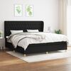 vidaXL &Kappa;&rho;&epsilon;&beta;ά&tau;&iota; Boxspring &mu;&epsilon; &Sigma;&tau;&rho;ώ&mu;&alpha; &Mu;&alpha;ύ&rho;&omicron; 200x200 &epsilon;&kappa;. &Upsilon;&phi;&alpha;&sigma;&mu;ά&tau;&iota;&nu;&omicron;