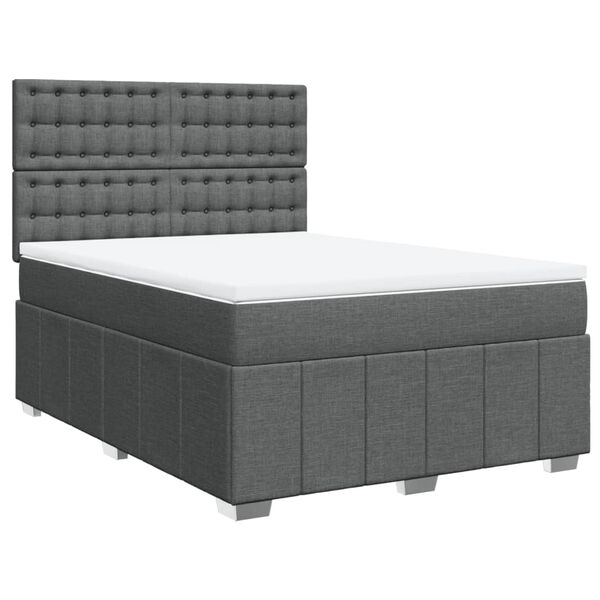 vidaXL &Kappa;&rho;&epsilon;&beta;ά&tau;&iota; Boxspring &mu;&epsilon; &Sigma;&tau;&rho;ώ&mu;&alpha; &Sigma;&kappa;&omicron;ύ&rho;&omicron; &Gamma;&kappa;&rho;&iota; 160x200 &epsilon;&kappa; &Upsilon;&phi;&alpha;&sigma;&mu;ά&tau;&iota;&nu;&omicron;