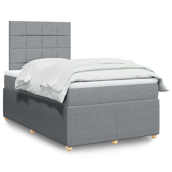 vidaXL &Kappa;&rho;&epsilon;&beta;ά&tau;&iota; Boxspring &mu;&epsilon; &Sigma;&tau;&rho;ώ&mu;&alpha; &Alpha;&nu;&omicron;&iota;&chi;&tau;ό &Gamma;&kappa;&rho;&iota; 120x200 &epsilon;&kappa;. &Upsilon;&phi;&alpha;&sigma;&mu;ά&tau;&iota;&nu;&omicron;