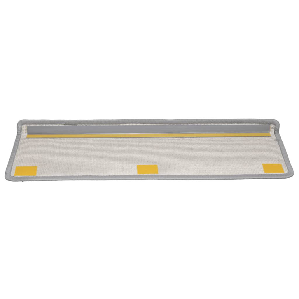 vidaXL Πατάκια Σκάλας 10 τεμ. Γκρι 65x21x4 εκ.