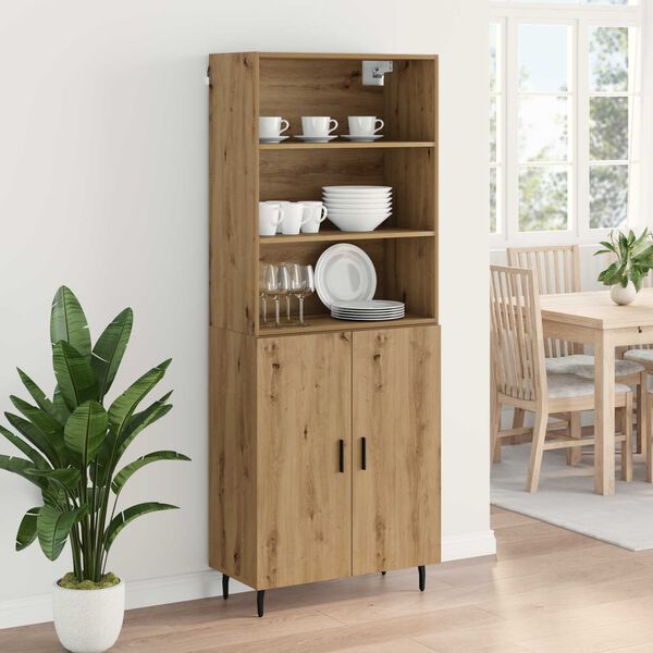 vidaXL Highboard Artisan Oak 69,5 x 34 x 180 &epsilon;&kappa;.