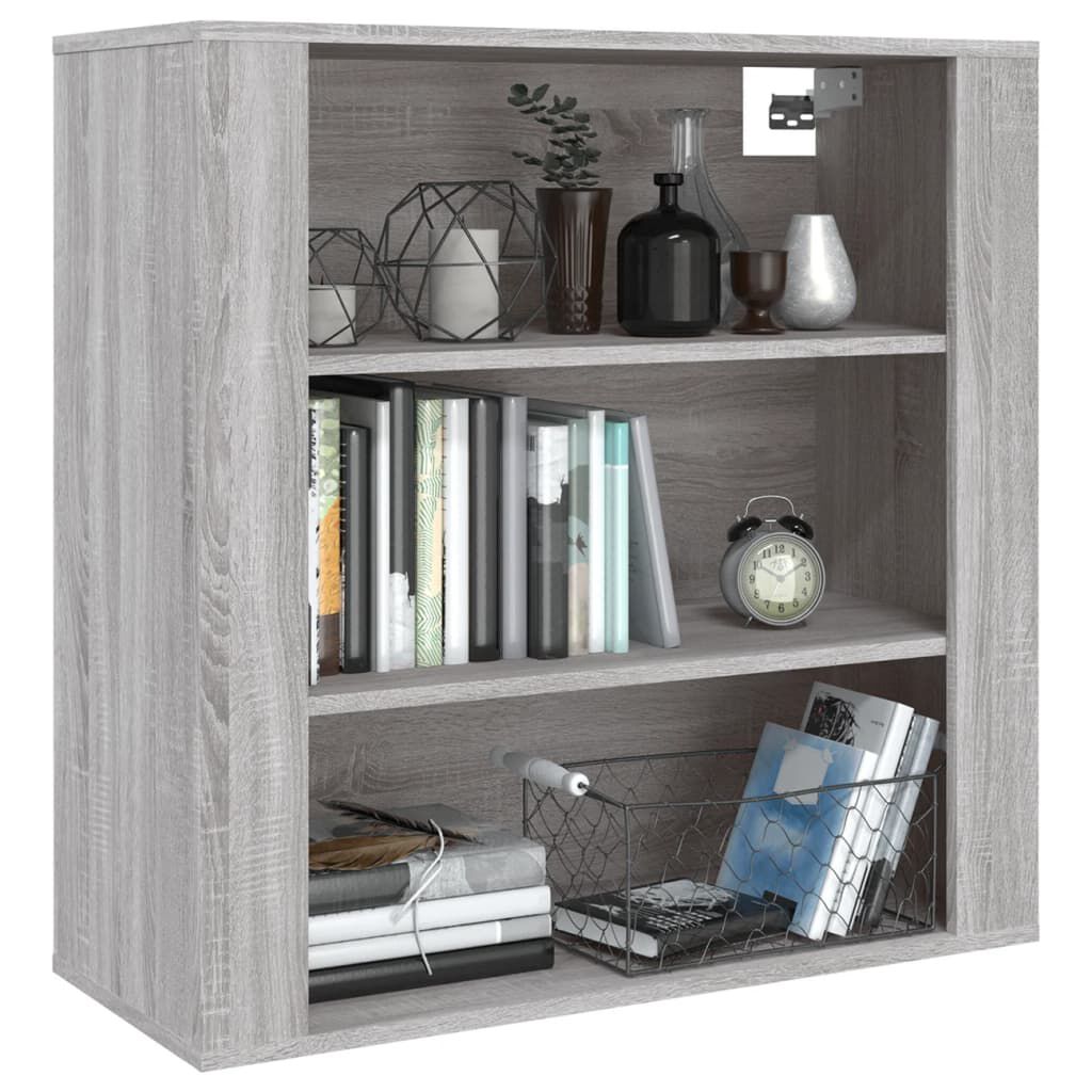 vidaXL Ντουλάπι Τοίχου Γκρι Sonoma 80x33x80 εκ. Επεξεργασμένο Ξύλο