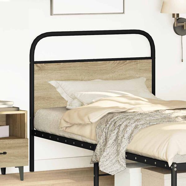 vidaXL Κεφαλάρι Sonoma Δρυς 100 εκ. Ατσάλινο/Επεξεργασμένο Ξύλο