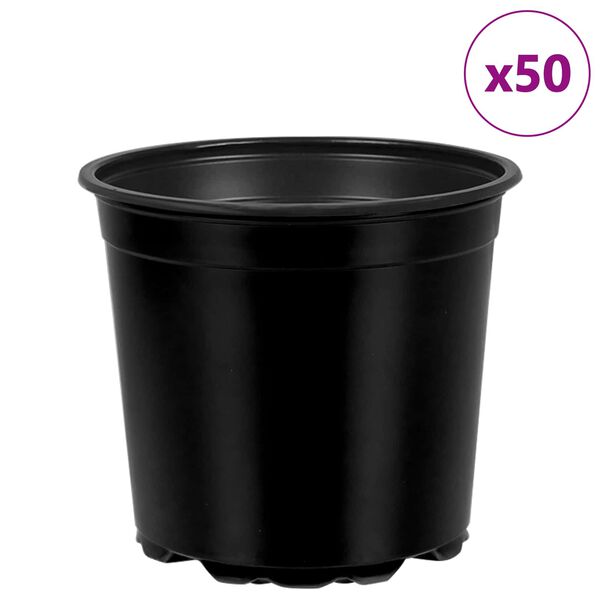 vidaXL &Gamma;&lambda;ά&sigma;&tau;&rho;&alpha; &Lambda;&omicron;&upsilon;&lambda;&omicron;&upsilon;&delta;&iota;ώ&nu; 50 pcs &Mu;&alpha;ύ&rho;&omicron; &Oslash; 15 x 13 &epsilon;&kappa; &Pi;&lambda;&alpha;&sigma;&tau;&iota;&kappa;ό