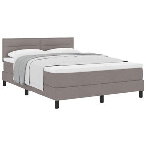 vidaXL &Kappa;&rho;&epsilon;&beta;ά&tau;&iota; &mu;&epsilon; &epsilon;&lambda;&alpha;&tau;ή&rho;&iota;&alpha; &mu;&epsilon; &sigma;&tau;&rho;ώ&mu;&alpha; Taupe 140 x 190 cm ύ&phi;&alpha;&sigma;&mu;&alpha;