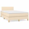vidaXL &Kappa;&rho;&epsilon;&beta;ά&tau;&iota; Boxspring &mu;&epsilon; &Sigma;&tau;&rho;ώ&mu;&alpha; & LED &Kappa;&rho;&epsilon;&mu; 120x190 &epsilon;&kappa;. &Upsilon;&phi;&alpha;&sigma;&mu;ά&tau;&iota;&nu;&omicron;