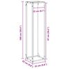 vidaXL Ράφι για καυσόξυλα 25x25x100 εκ. Ατσάλι ψυχρής έλασης