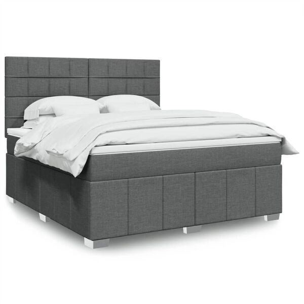 vidaXL &Kappa;&rho;&epsilon;&beta;ά&tau;&iota; Boxspring &mu;&epsilon; &Sigma;&tau;&rho;ώ&mu;&alpha; &Sigma;&kappa;&omicron;ύ&rho;&omicron; &Gamma;&kappa;&rho;&iota; 180x200 &epsilon;&kappa; &Upsilon;&phi;&alpha;&sigma;&mu;ά&tau;&iota;&nu;