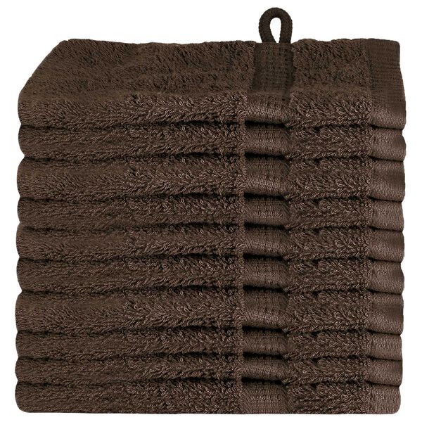 vidaXL Πετσέτες 10 pcs Καστανό 15 x 21 cm Βαμβάκι