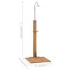 vidaXL Ντουζιέρα Κήπου 75 x 75 x 210 εκ. Μασίφ Ξύλο Teak