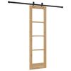 vidaXL Συρόμενη Πόρτα ORKDAL Καφέ 61 x 198.5 εκ. Ξύλο και μέταλλο
