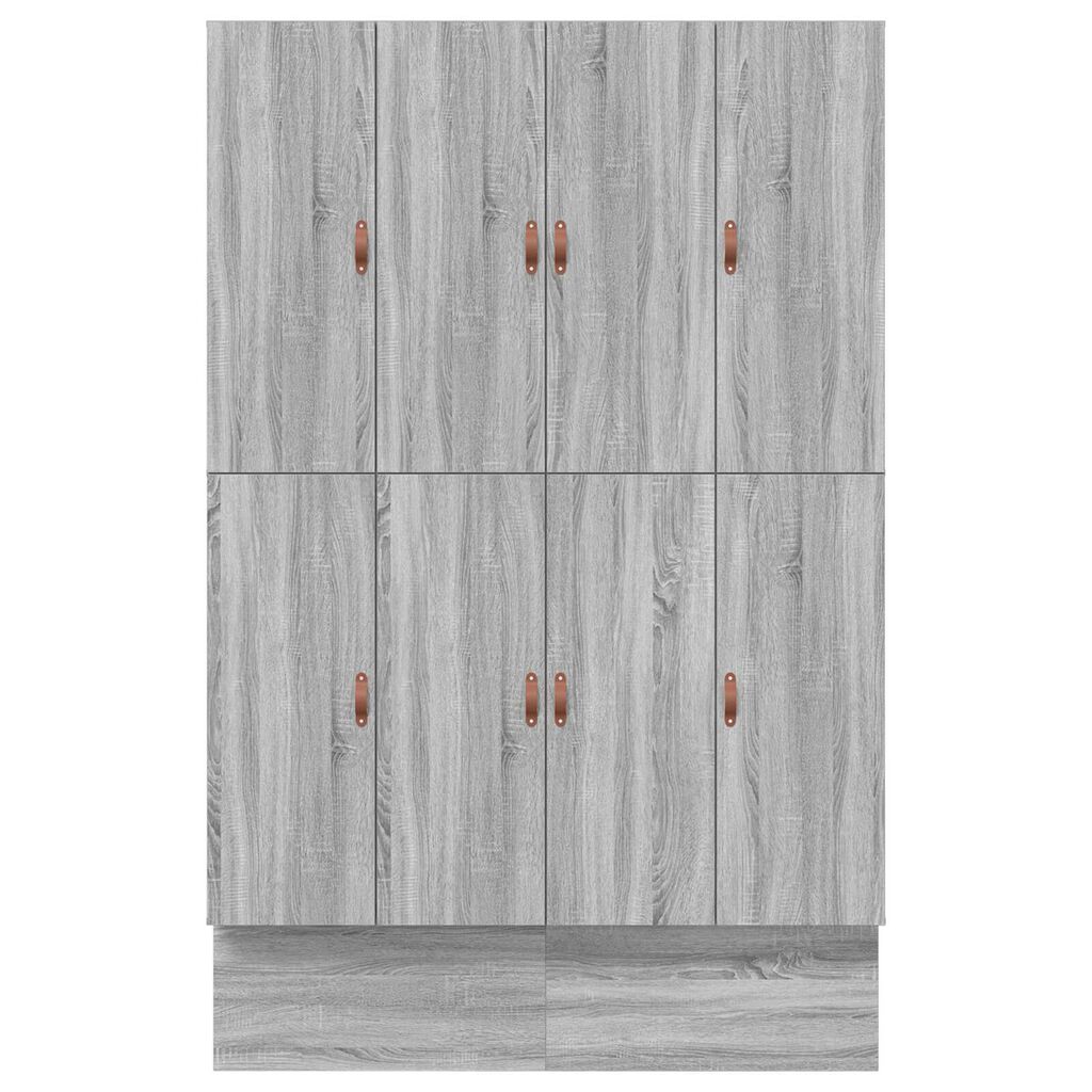 vidaXL Κρεβάτι Αποθήκης Γκρι Sonoma 160x200 εκ
