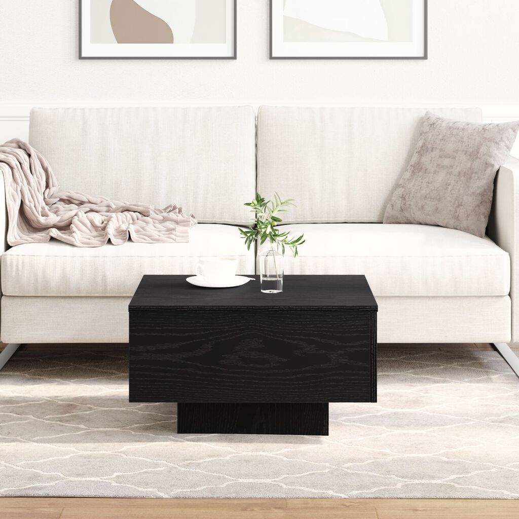 vidaXL Τραπεζάκι σαλονιού Μαύρο Δρυς 55x55x31 εκ από επεξεργασμένο ξύλο