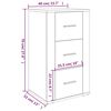 vidaXL Ντουλάπι Sonoma Δρυς 40x33x70 εκ. από Επεξεργασμένο Ξύλο