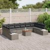 vidaXL Σετ Καναπέ Κήπου 11 pcs Γκρι