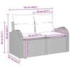 vidaXL Σετ Καναπέ Κήπου 12 pcs Μπέζ και Ανοιχτό Γκρι 80 x 80 x 71 cm