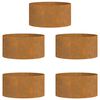 vidaXL Ζαρντινιέρες κήπου 5 pcs Καφέ 40 x 40 x 20 cm Ατσάλι corten
