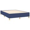 vidaXL Κρεβάτι Boxspring με Στρώμα Μπλε 140x200 εκ. Υφασμάτινο