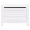 vidaXL Κουτί Αποθήκευσης με Καπάκι RANA Λευκό 80x49x54εκ. Μασίφ Πεύκο
