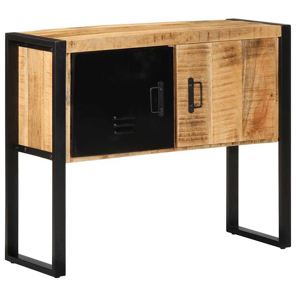 vidaXL Ντουλάπι κονσόλας 90x35x75 cm Μασίφ ακατέργαστο ξύλο Μάνγκο