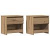 vidaXL &Kappa;&omicron;&mu;&omicron;&delta;ί&nu;&alpha; 2 &tau;&epsilon;&mu;ά&chi;&iota;&alpha; Artisan Oak 40x30x39 cm &Kappa;&alpha;&tau;&alpha;&sigma;&kappa;&epsilon;&upsilon;&alpha;&sigma;&mu;έ&nu;&omicron; &xi;ύ&lambda;&omicron;