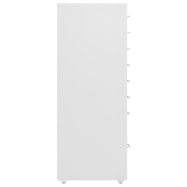 vidaXL Αρχειοθήκη Φορητή Γκρι 28 x 41 x 109 εκ. Μεταλλική