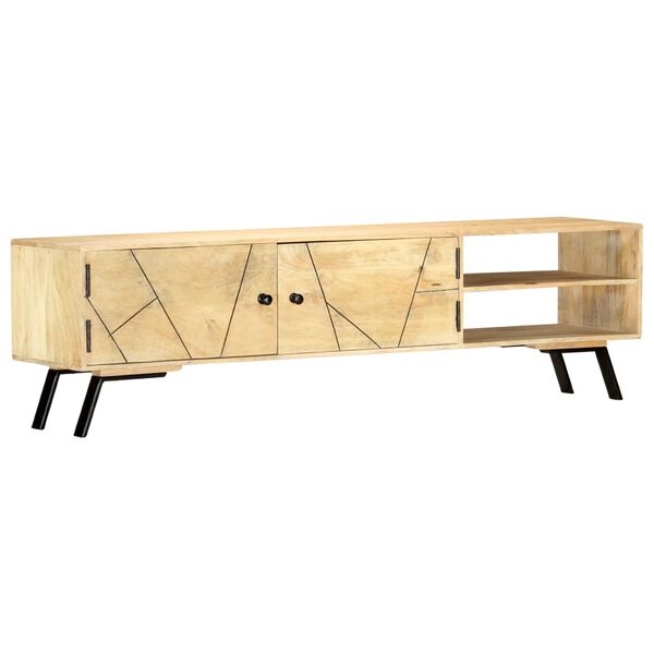 vidaXL Έπιπλο Τηλεόρασης 140 x 30 x 40 εκ. από Μασίφ Ξύλο Μάνγκο