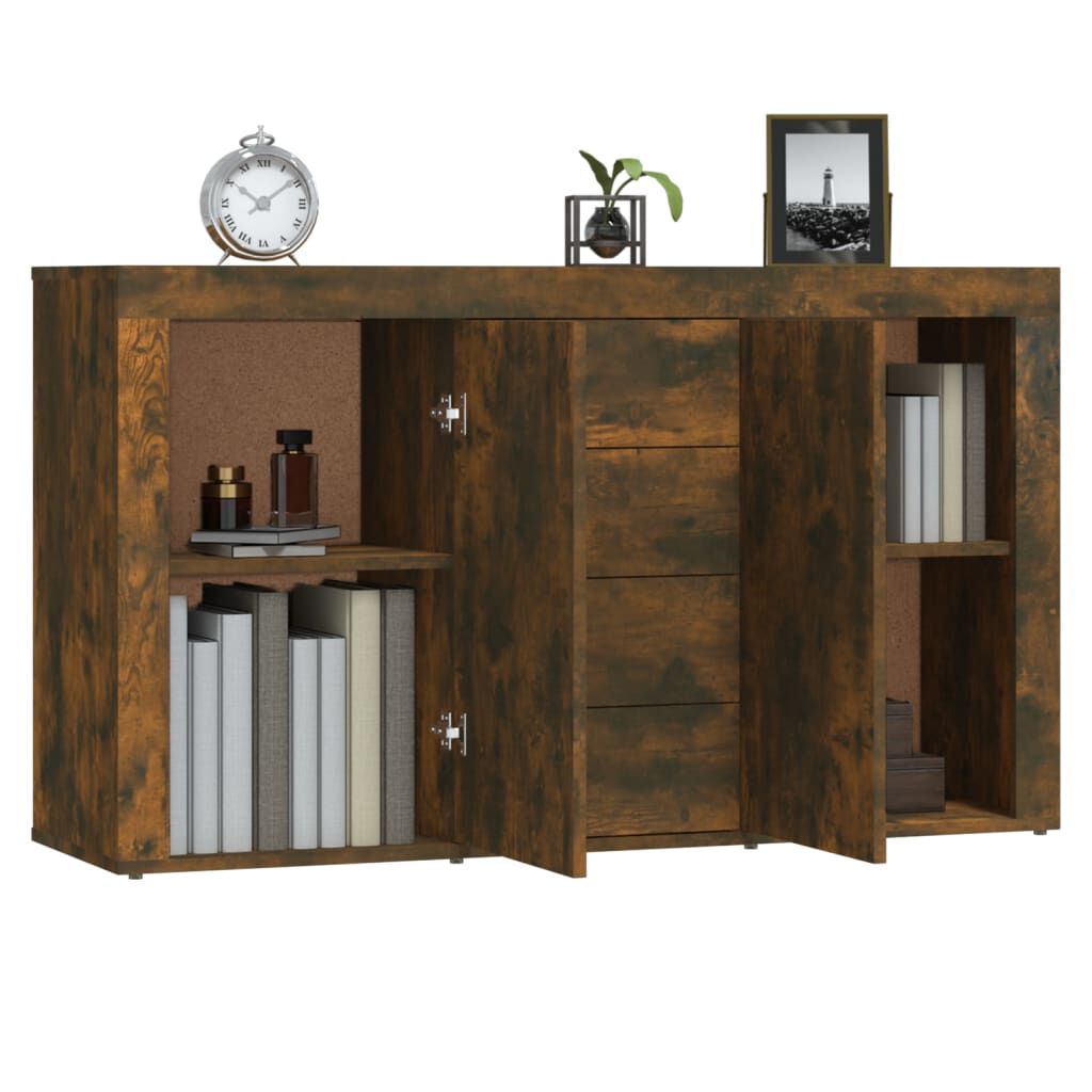 vidaXL Μπουφές Καπνιστή Δρυς 120 x 36 x 69 εκ. από Επεξεργασμένο Ξύλο