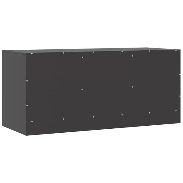 vidaXL Έπιπλο Τηλεόρασης Μαύρο 99x39x44 εκ. από Ατσάλι