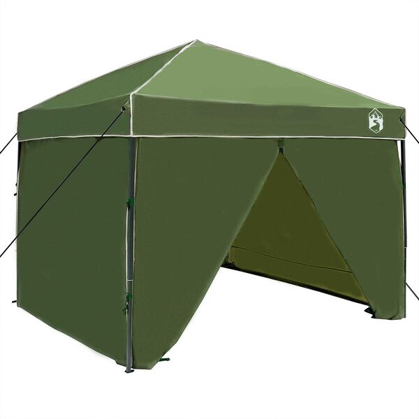 vidaXL Σκηνή Σκίασης Πράσινο 250 x 250 x 227 / 236 / 245 εκ. Ύφασμα Oxford