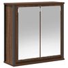 vidaXL Σετ Επίπλων Μπάνιου 5 pcs Καφέ δρυς και Μαύρο 36 x 35 x 165 εκ