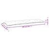 vidaXL Μαξιλάρι Πάγκου Κήπου Μπεζ 150x50x7 εκ. Ύφασμα Oxford