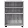 vidaXL Βοηθητικό Τραπέζι με Ρόδες Γκρι Sonoma 55x60x78 εκ Επεξ. Ξύλο