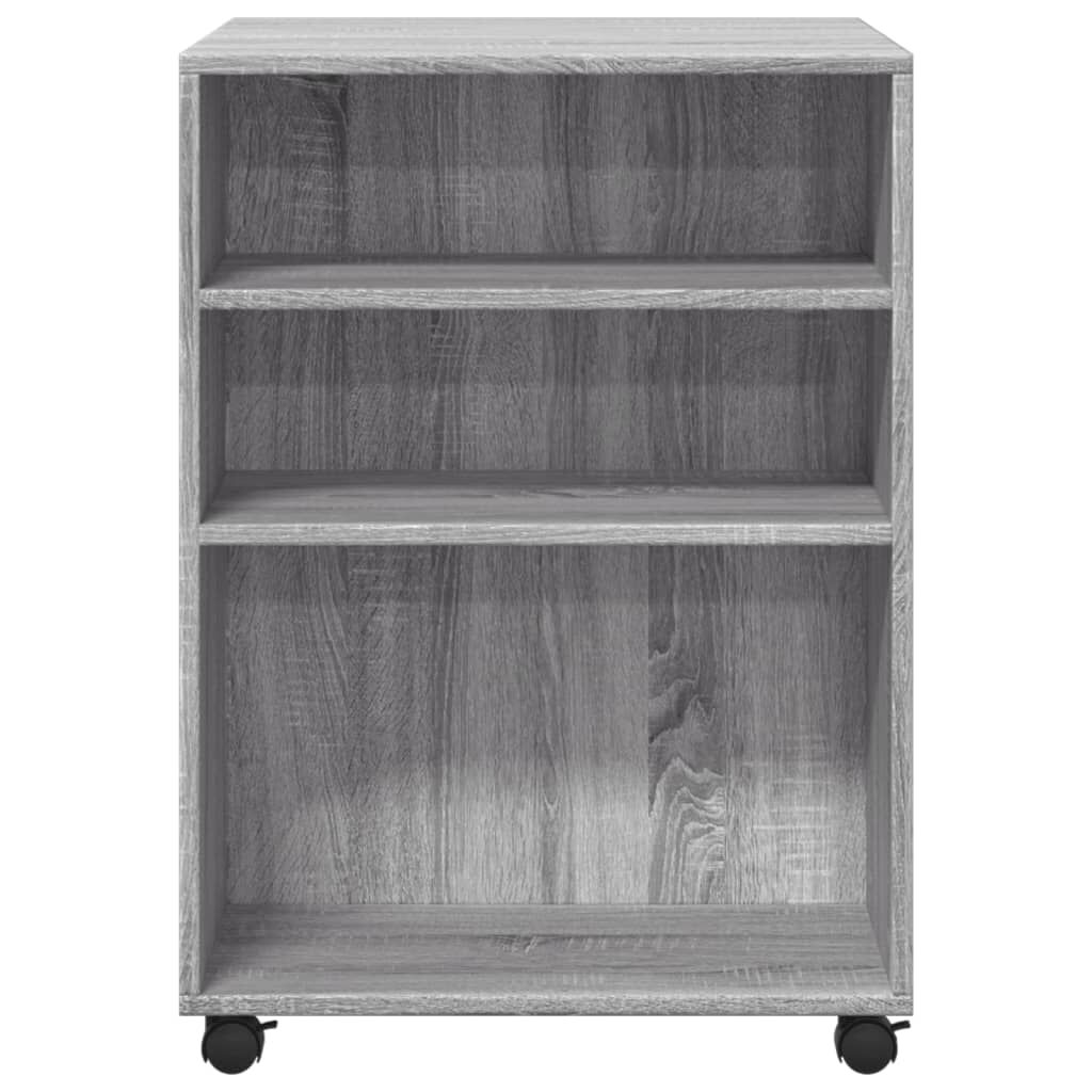 vidaXL Βοηθητικό Τραπέζι με Ρόδες Γκρι Sonoma 55x60x78 εκ Επεξ. Ξύλο