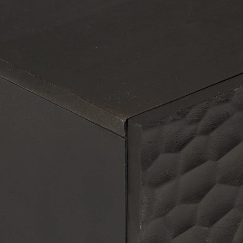 vidaXL Βοηθητικό Ντουλάπι Μαύρο 40 x 33 x 75 εκ. από Μασίφ Ξύλο Μάνγκο