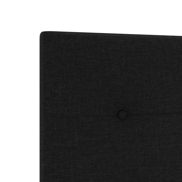 vidaXL Σκελετός Κρεβατιού με κεφαλάρι Μαύρο 200 x 200 cm ύφασμα