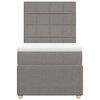 vidaXL &Kappa;&rho;&epsilon;&beta;ά&tau;&iota; Boxspring &mu;&epsilon; &Sigma;&tau;&rho;ώ&mu;&alpha; Taupe 100 x 200 &epsilon;&kappa;. &Upsilon;&phi;&alpha;&sigma;&mu;ά&tau;&iota;&nu;&omicron;
