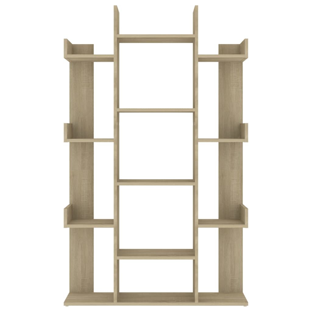 vidaXL Βιβλιοθήκη Sonoma Δρυς 86 x 25,5 x 140 εκ. από Επεξ. Ξύλο