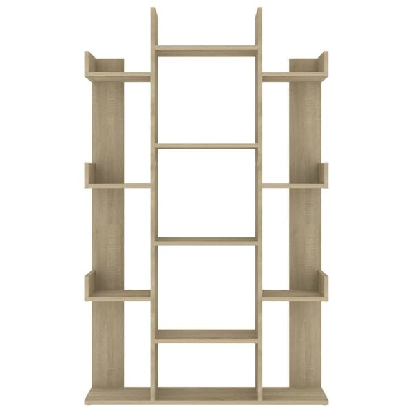 vidaXL Βιβλιοθήκη Sonoma Δρυς 86 x 25,5 x 140 εκ. από Επεξ. Ξύλο
