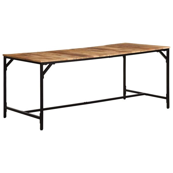 vidaXL Τραπεζαρία 180 x 90 x 75 εκ. από Μασίφ Ακατέργαστο Ξύλο Μάνγκο