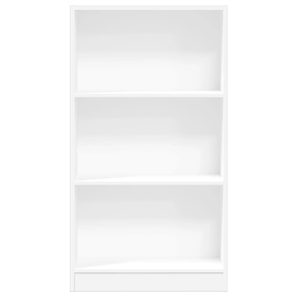 vidaXL Βιβλιοθήκη Λευκή 60x24x109 εκ. από Επεξεργασμένο Ξύλο