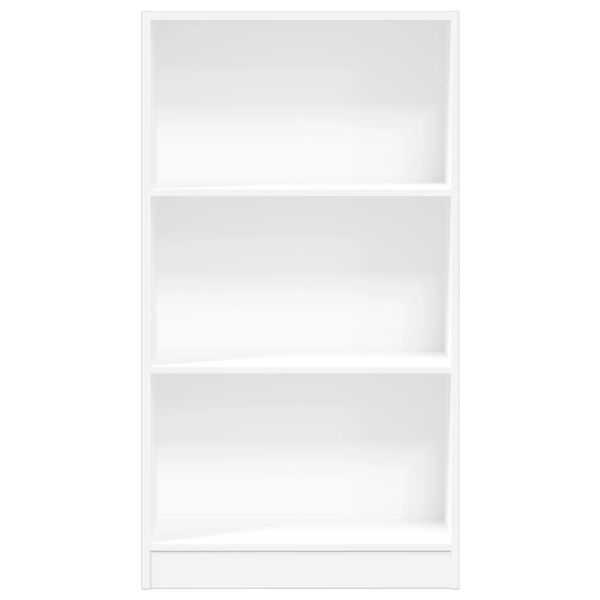 vidaXL Βιβλιοθήκη Λευκή 60x24x109 εκ. από Επεξεργασμένο Ξύλο