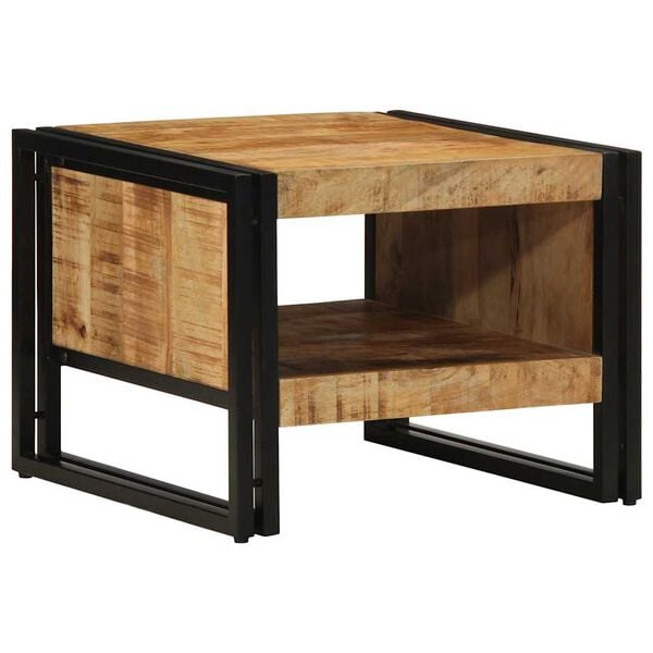 vidaXL Τραπεζάκι σαλονιού 50x50x38 cm Στερεό ακατέργαστο ξύλο Mango
