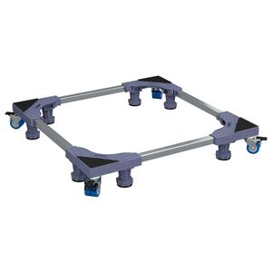 vidaXL Βάση πλυντηρίου ρούχων Γκρι 66 x 66 x 12 εκ Μέταλλο