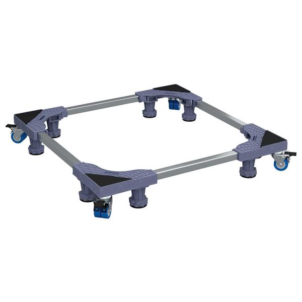 vidaXL Βάση πλυντηρίου ρούχων Γκρι 66 x 66 x 12 εκ Μέταλλο