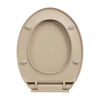 vidaXL Κάλυμμα Λεκάνης με Soft Close &amp; Quick Release Οβάλ Μπεζ