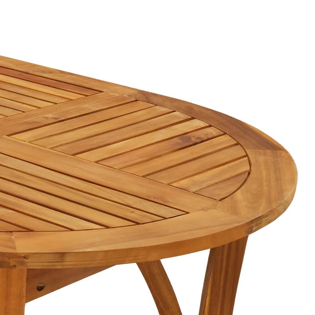 vidaXL Τραπέζι Κήπου 150 x 90 x 75 εκ. από Μασίφ Ξύλο Ακακίας