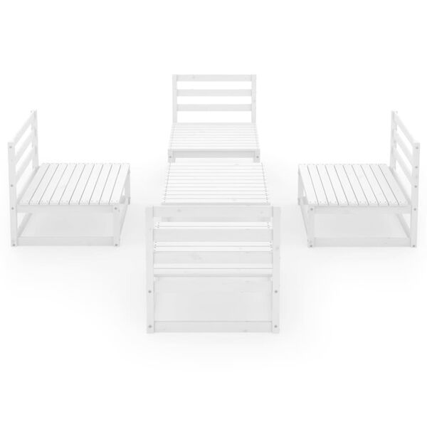 vidaXL &Sigma;&alpha;&lambda;ό&nu;&iota; &Kappa;ή&pi;&omicron;&upsilon; &Sigma;&epsilon;&tau; 5 &Tau;&epsilon;&mu;&alpha;&chi;ί&omega;&nu; &Lambda;&epsilon;&upsilon;&kappa;ό &alpha;&pi;ό &Mu;&alpha;&sigma;ί&phi; &Xi;ύ&lambda;&omicron; &Pi;&epsilon;ύ&kappa;&omicron;&upsilon;